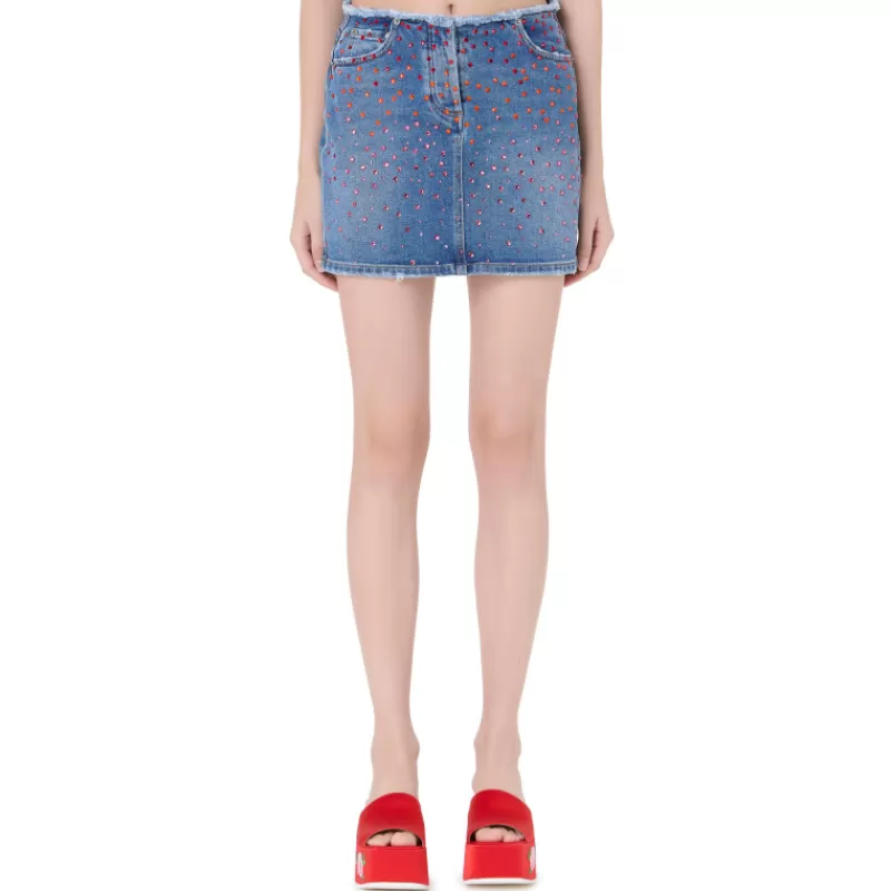 Crystal Denim Skirt-Vivetta Shop