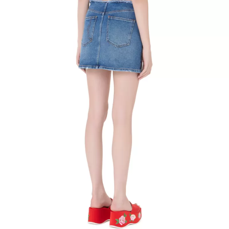 Crystal Denim Skirt-Vivetta Shop