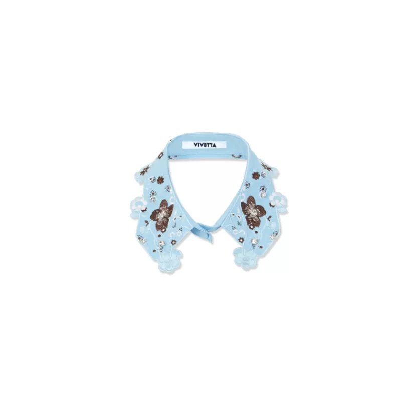 Embroidered Poplin Collar-Vivetta Store