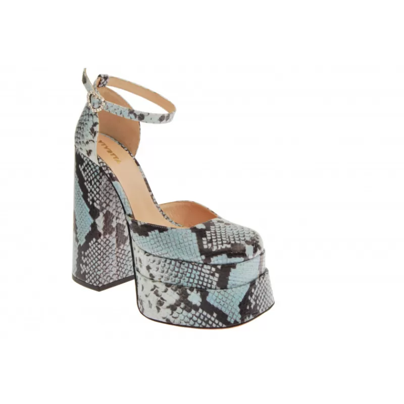 Snake-Effect Leather Platform Mary Jane-Vivetta Flash Sale