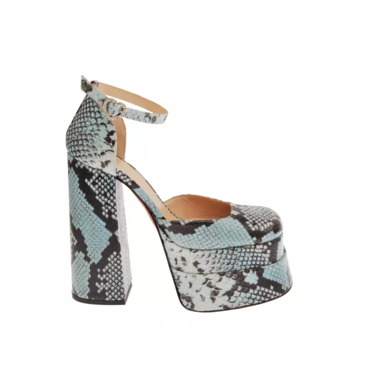 Snake-Effect Leather Platform Mary Jane-Vivetta Flash Sale